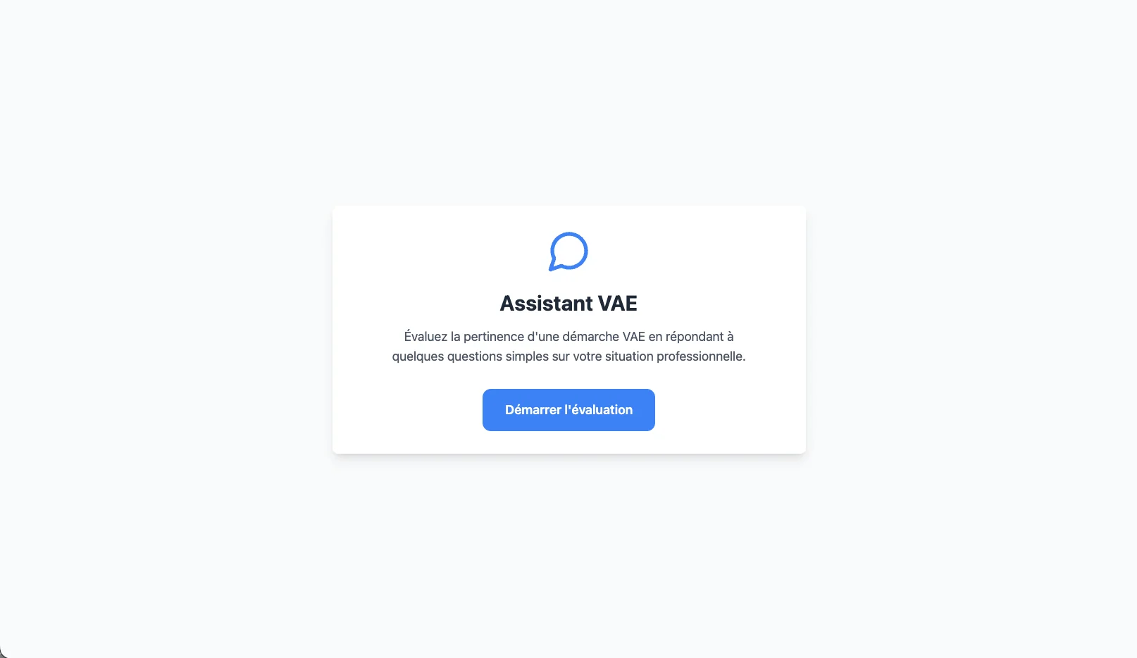 AI Chatbot Prototype - VAE Eligibility Assessment
